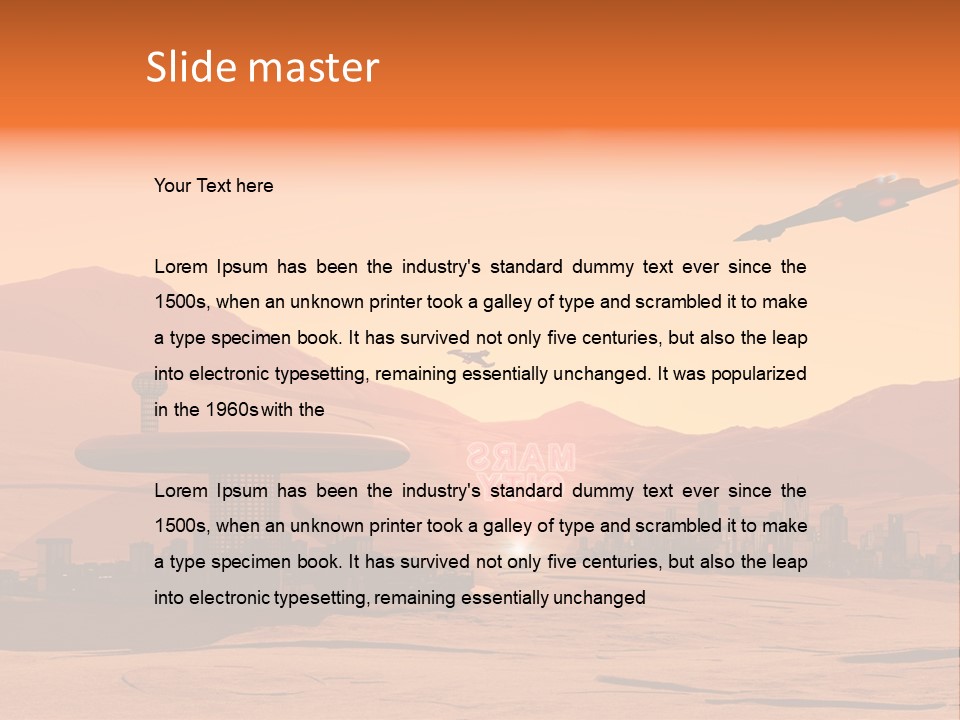 A Computer Generated Image Of A Futuristic City PowerPoint Template