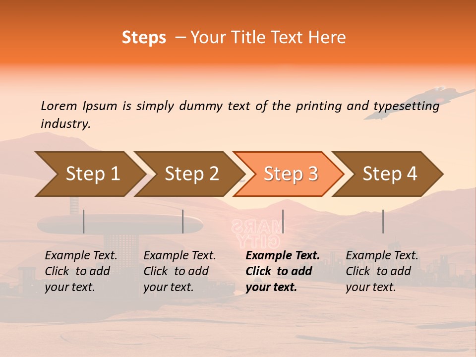 A Computer Generated Image Of A Futuristic City PowerPoint Template