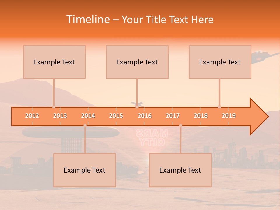 A Computer Generated Image Of A Futuristic City PowerPoint Template