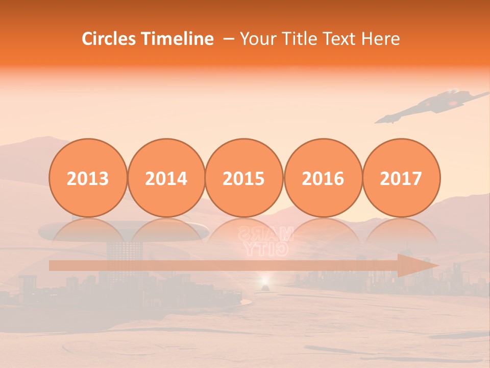 A Computer Generated Image Of A Futuristic City PowerPoint Template