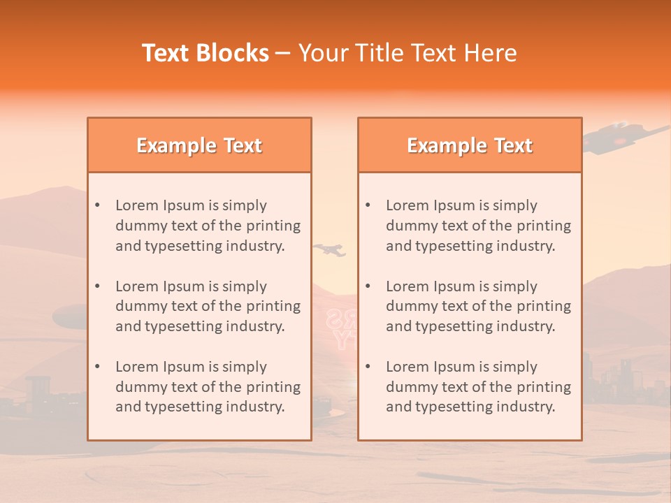 A Computer Generated Image Of A Futuristic City PowerPoint Template