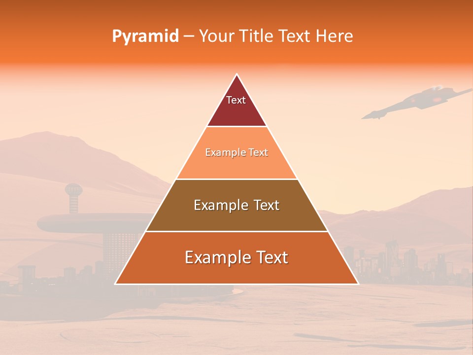 A Computer Generated Image Of A Futuristic City PowerPoint Template