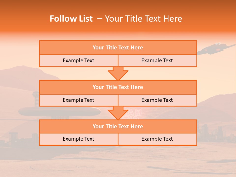 A Computer Generated Image Of A Futuristic City PowerPoint Template