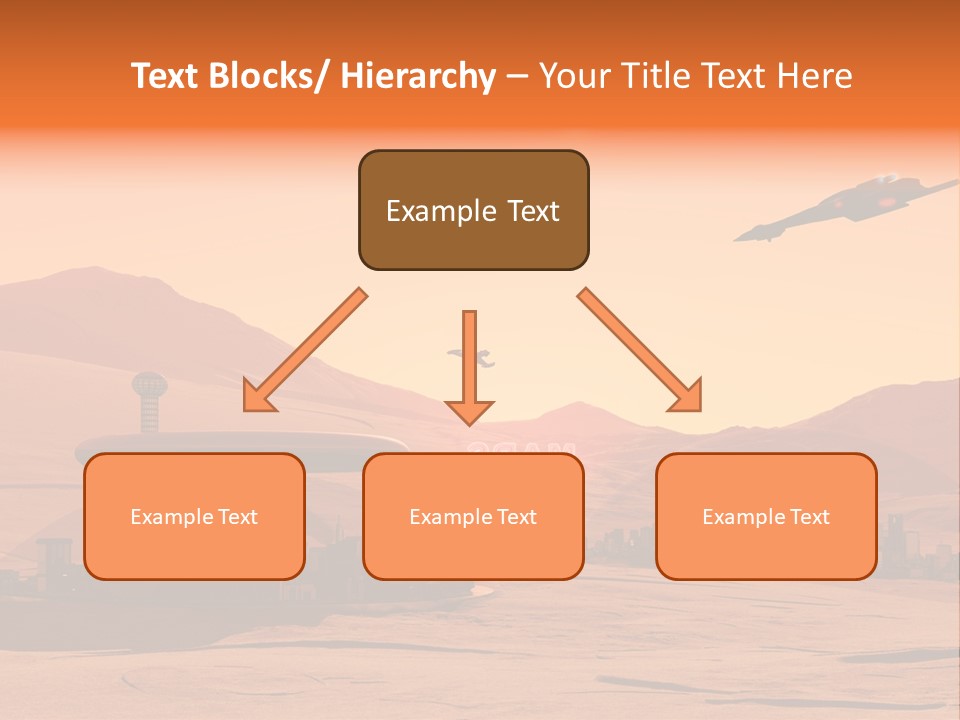 A Computer Generated Image Of A Futuristic City PowerPoint Template