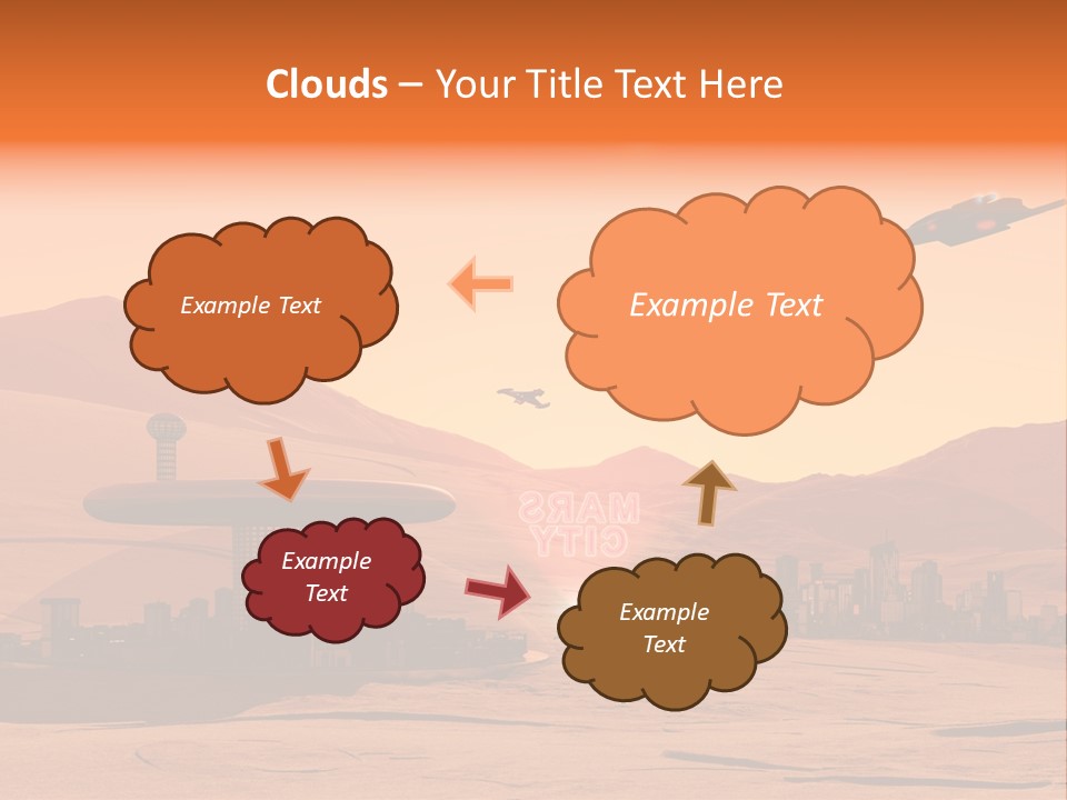 A Computer Generated Image Of A Futuristic City PowerPoint Template