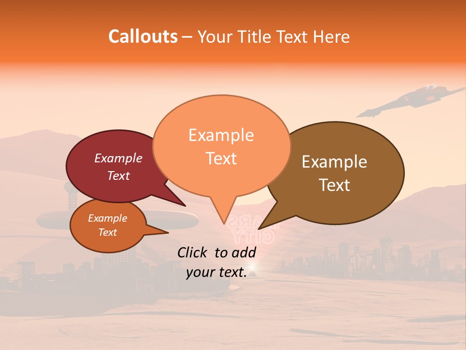 A Computer Generated Image Of A Futuristic City PowerPoint Template