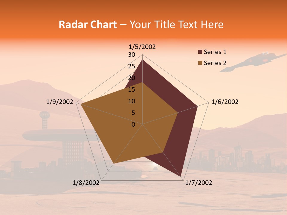 A Computer Generated Image Of A Futuristic City PowerPoint Template