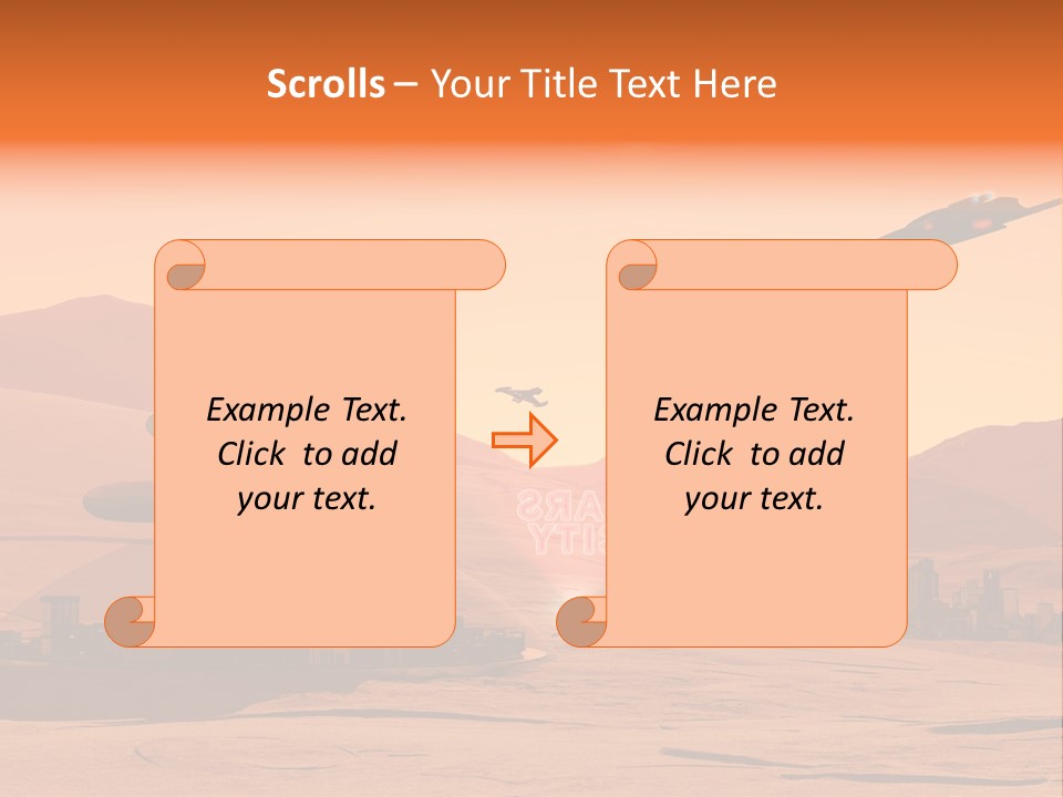 A Computer Generated Image Of A Futuristic City PowerPoint Template