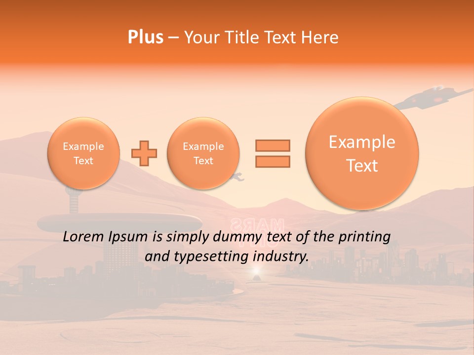 A Computer Generated Image Of A Futuristic City PowerPoint Template