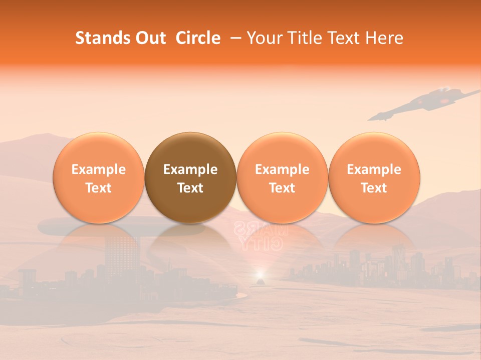 A Computer Generated Image Of A Futuristic City PowerPoint Template