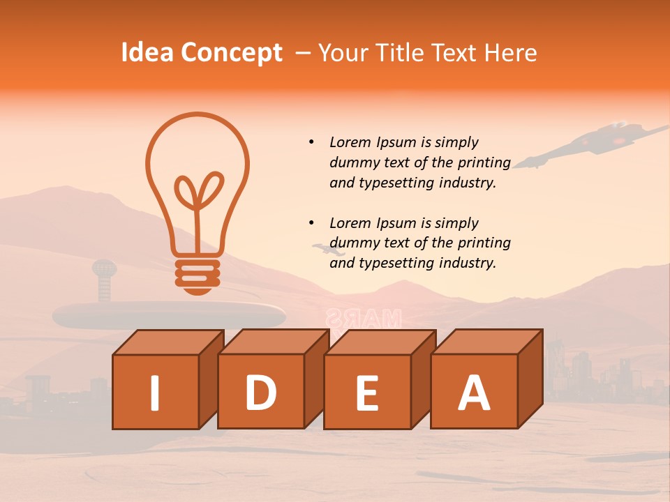 A Computer Generated Image Of A Futuristic City PowerPoint Template