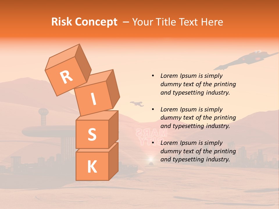 A Computer Generated Image Of A Futuristic City PowerPoint Template