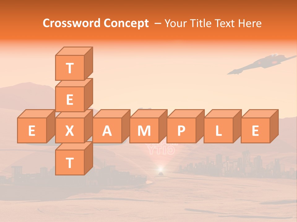 A Computer Generated Image Of A Futuristic City PowerPoint Template