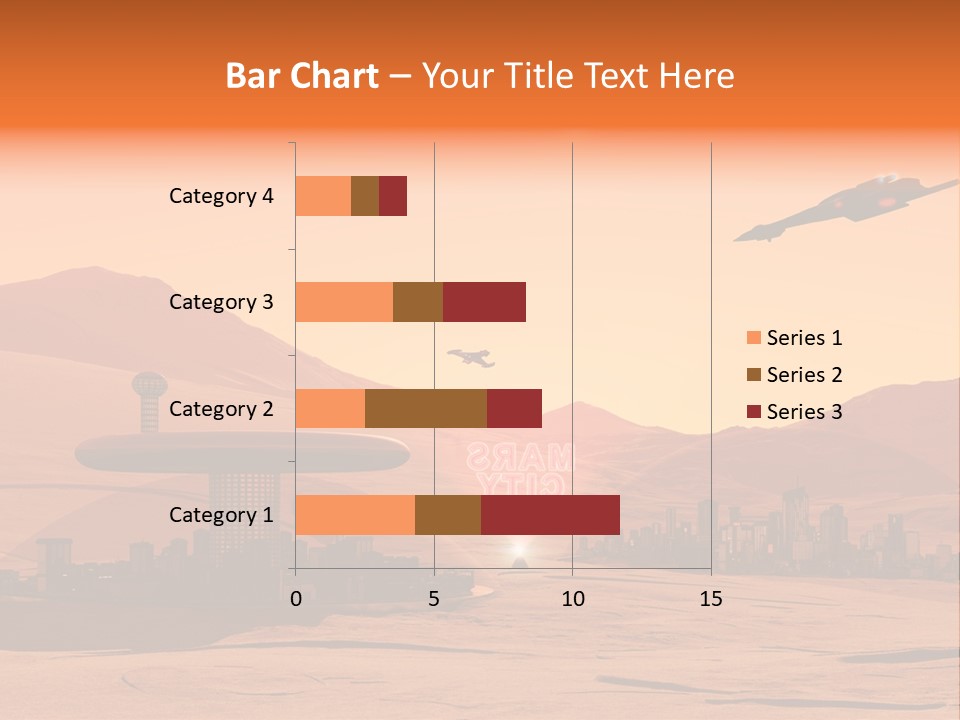 A Computer Generated Image Of A Futuristic City PowerPoint Template