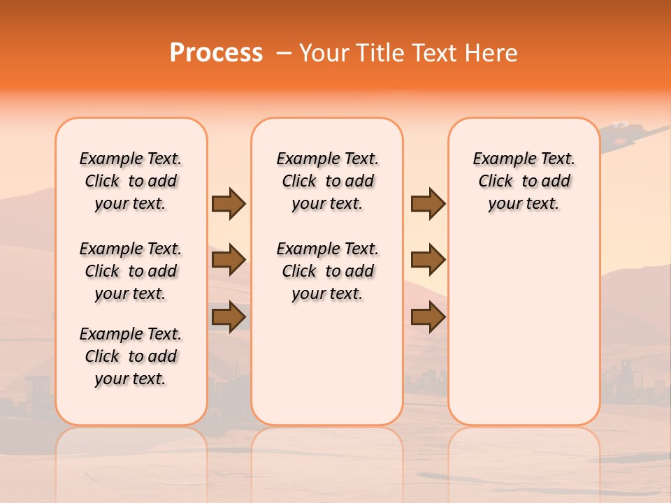 A Computer Generated Image Of A Futuristic City PowerPoint Template