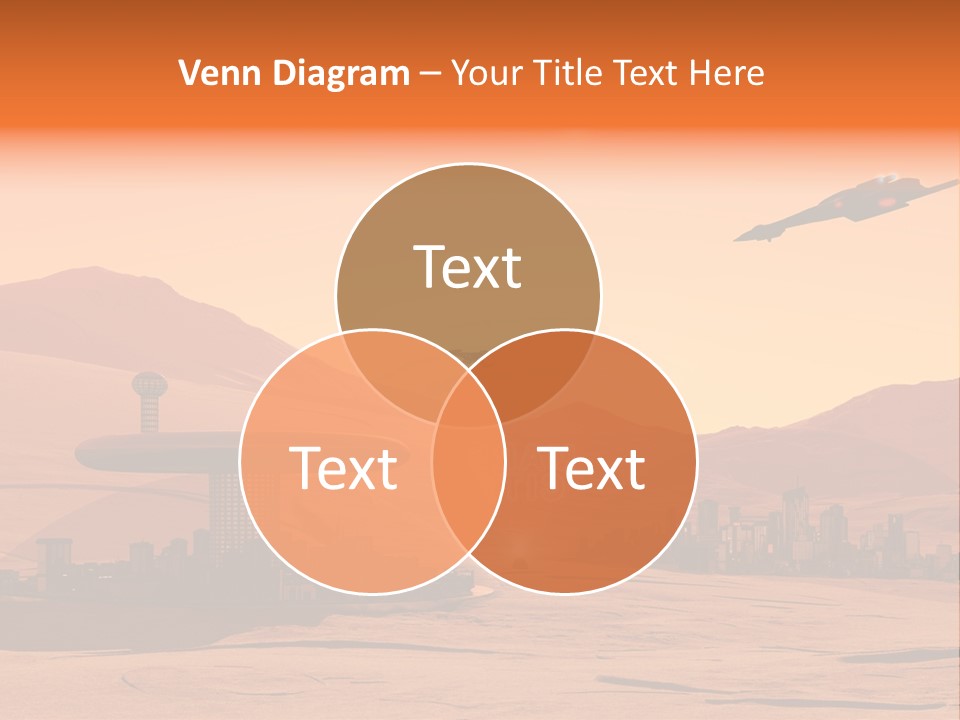 A Computer Generated Image Of A Futuristic City PowerPoint Template