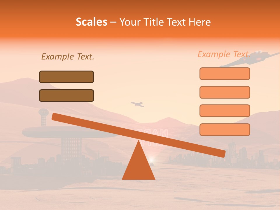 A Computer Generated Image Of A Futuristic City PowerPoint Template