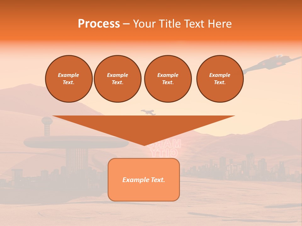 A Computer Generated Image Of A Futuristic City PowerPoint Template
