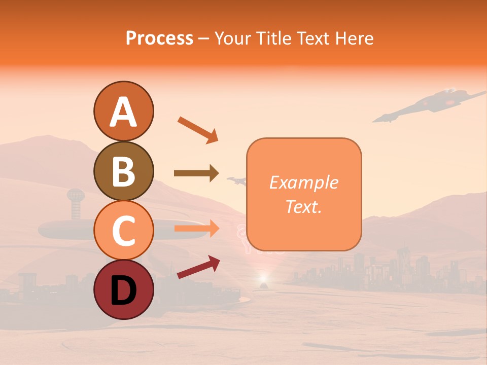A Computer Generated Image Of A Futuristic City PowerPoint Template
