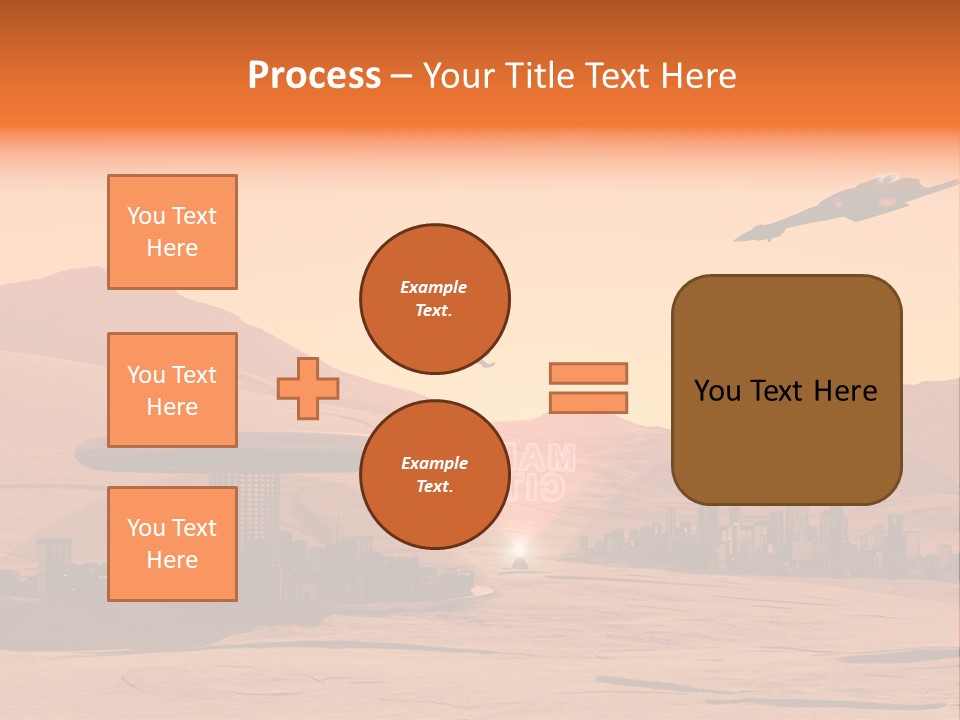 A Computer Generated Image Of A Futuristic City PowerPoint Template