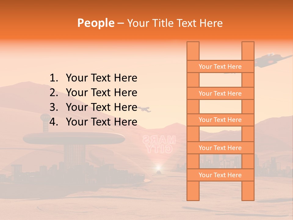 A Computer Generated Image Of A Futuristic City PowerPoint Template