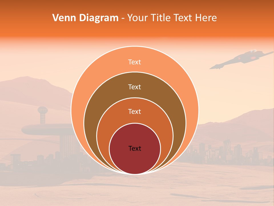 A Computer Generated Image Of A Futuristic City PowerPoint Template