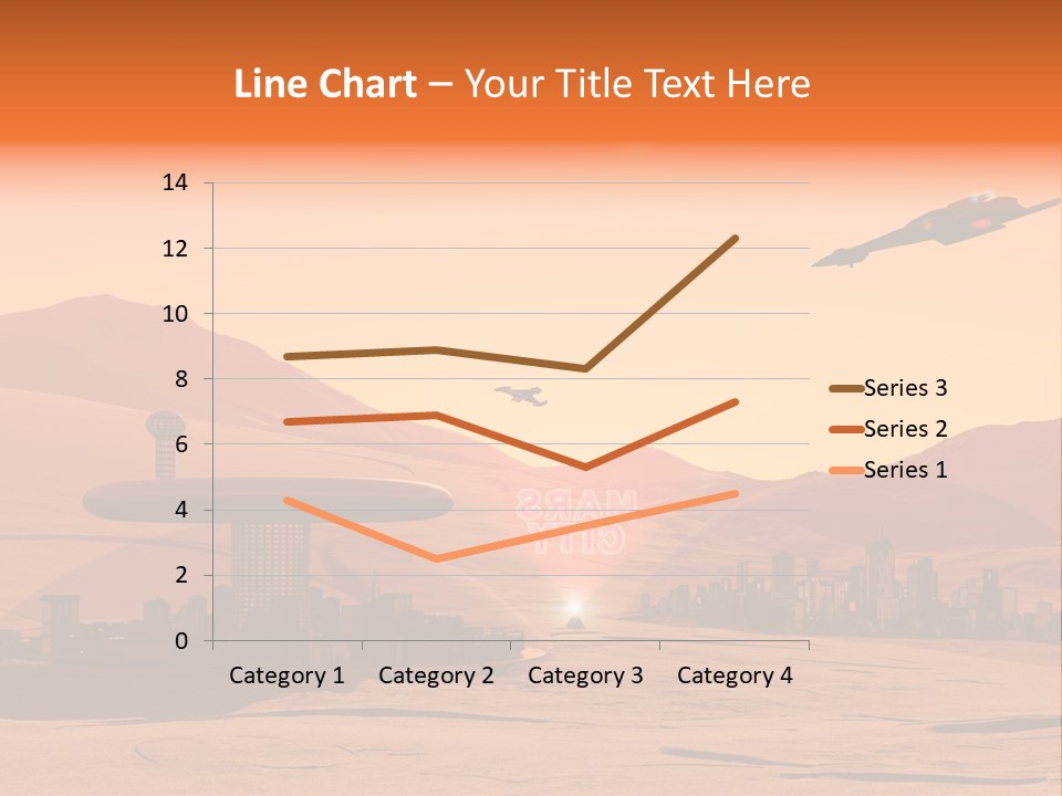 A Computer Generated Image Of A Futuristic City PowerPoint Template