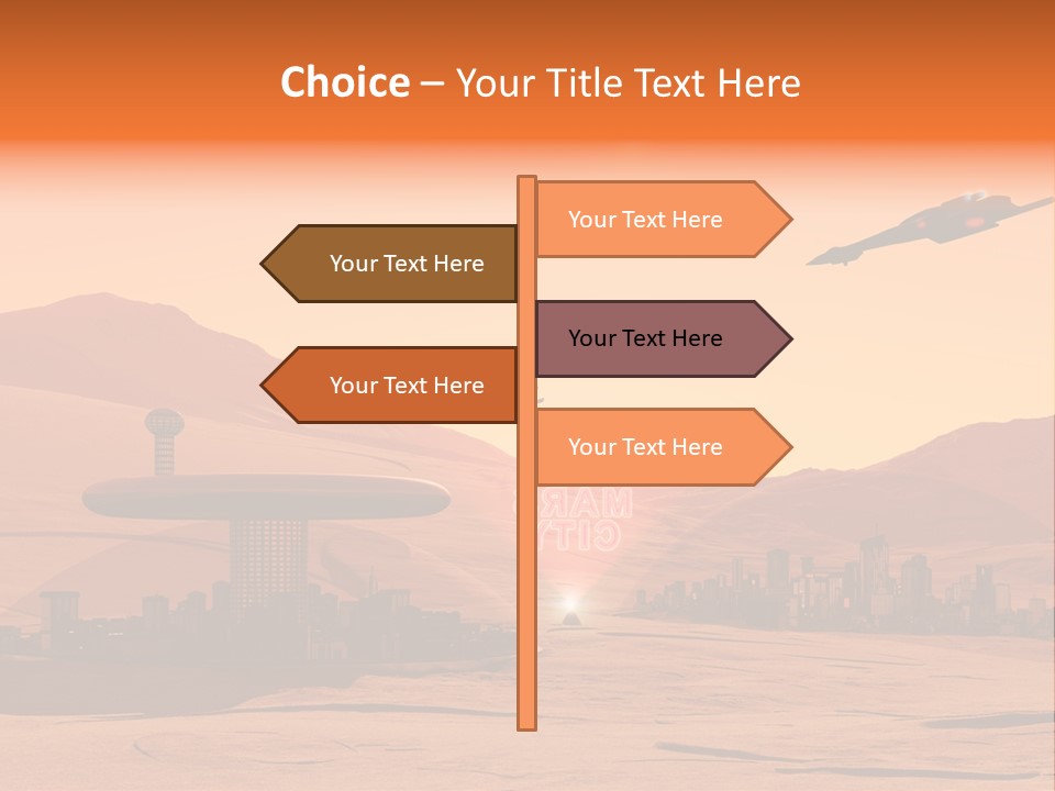 A Computer Generated Image Of A Futuristic City PowerPoint Template