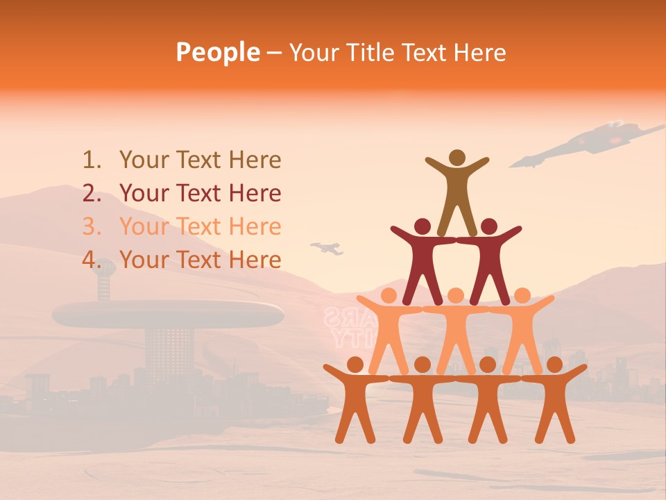 A Computer Generated Image Of A Futuristic City PowerPoint Template