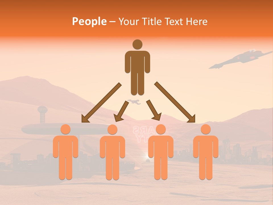 A Computer Generated Image Of A Futuristic City PowerPoint Template