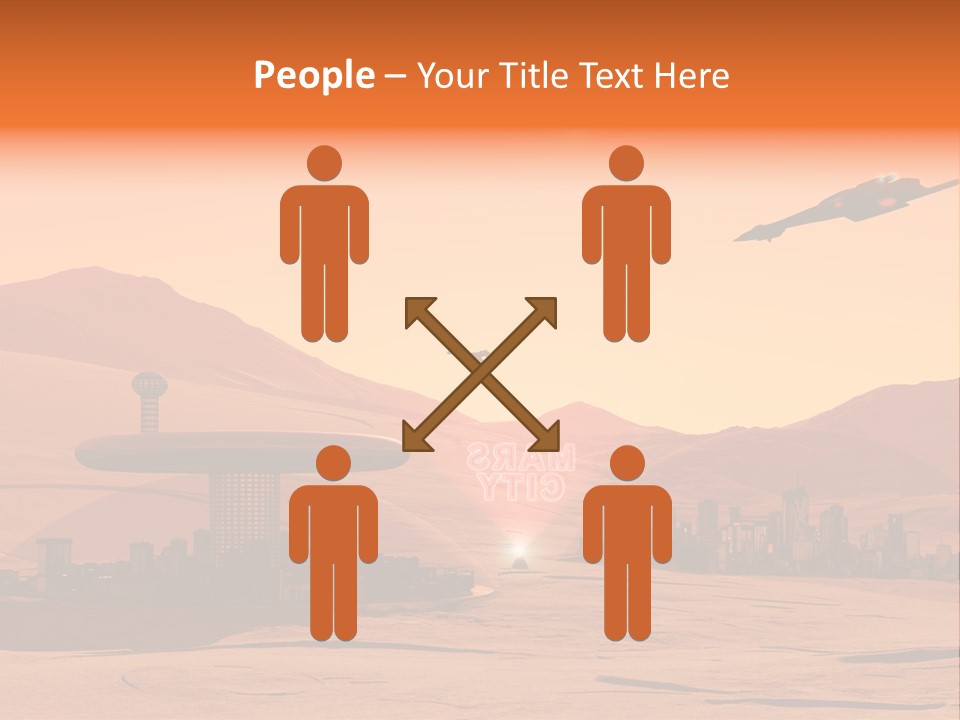 A Computer Generated Image Of A Futuristic City PowerPoint Template