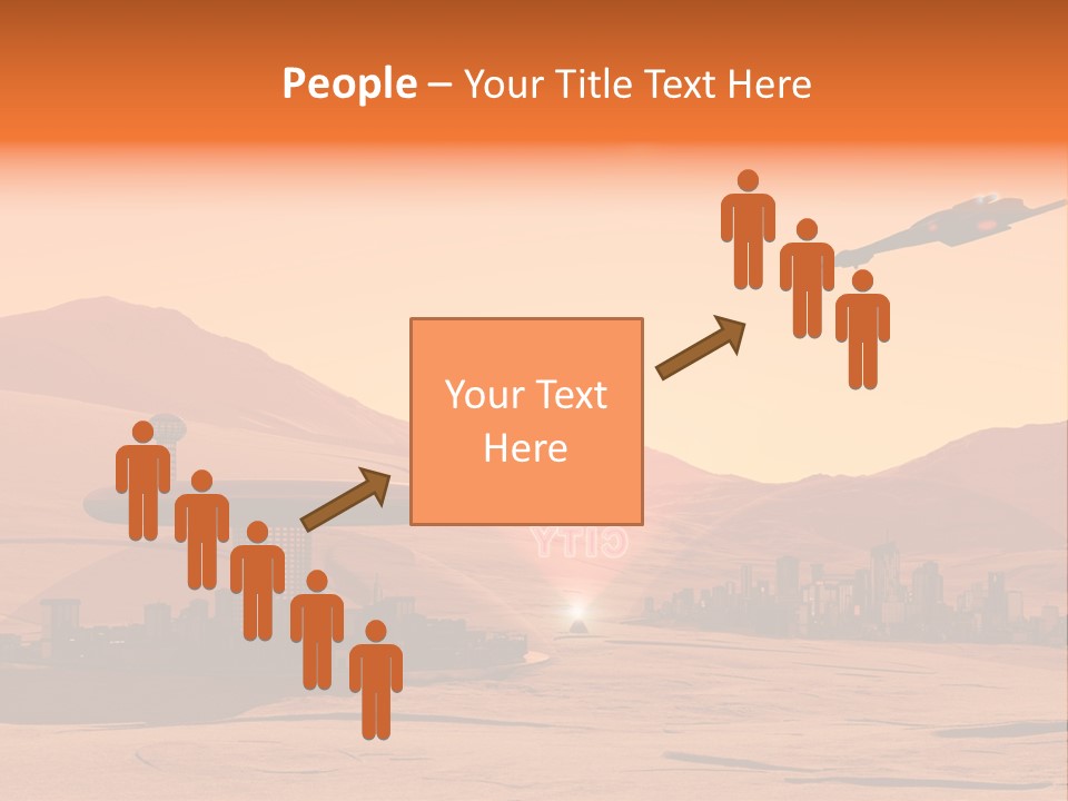 A Computer Generated Image Of A Futuristic City PowerPoint Template