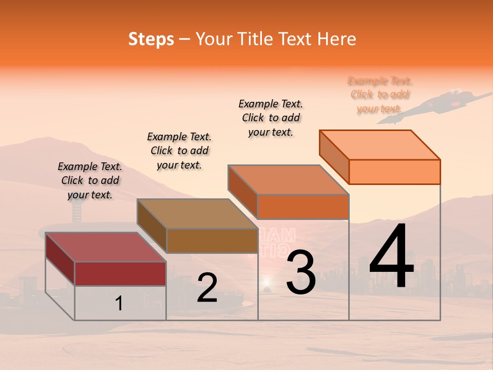 A Computer Generated Image Of A Futuristic City PowerPoint Template