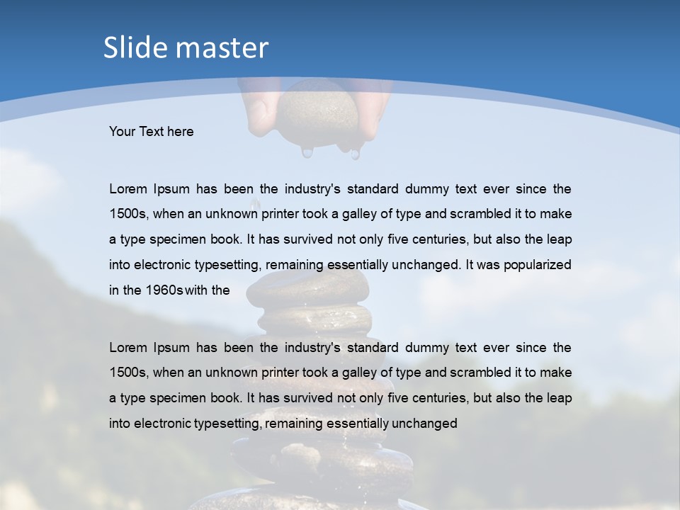 Fragility Symbol Pile PowerPoint Template