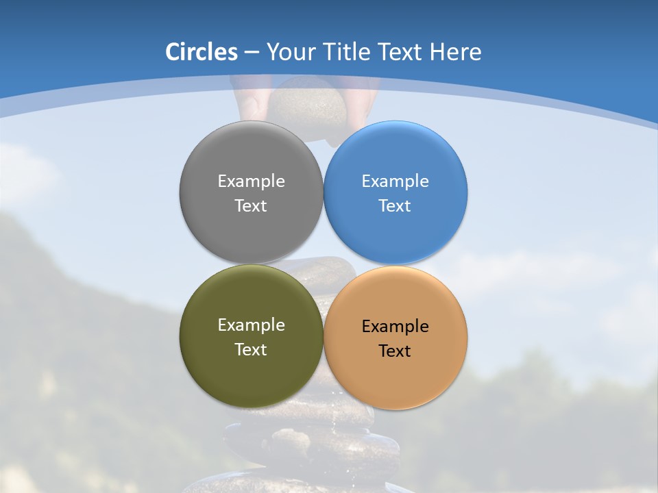 Fragility Symbol Pile PowerPoint Template