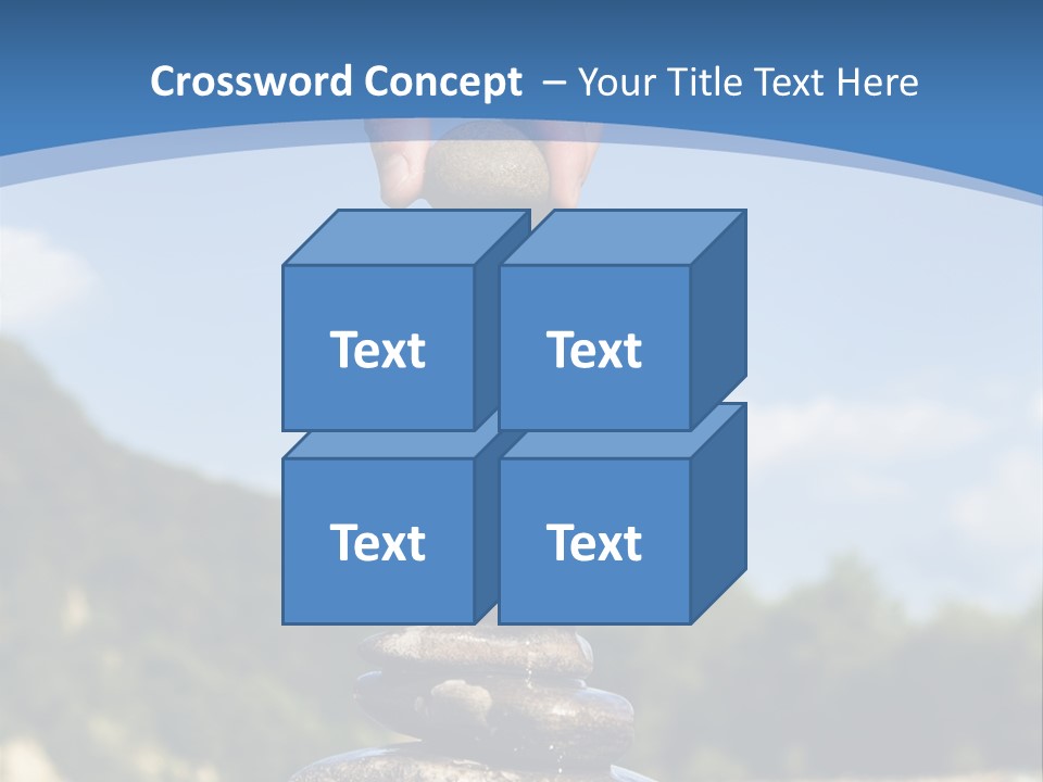 Fragility Symbol Pile PowerPoint Template