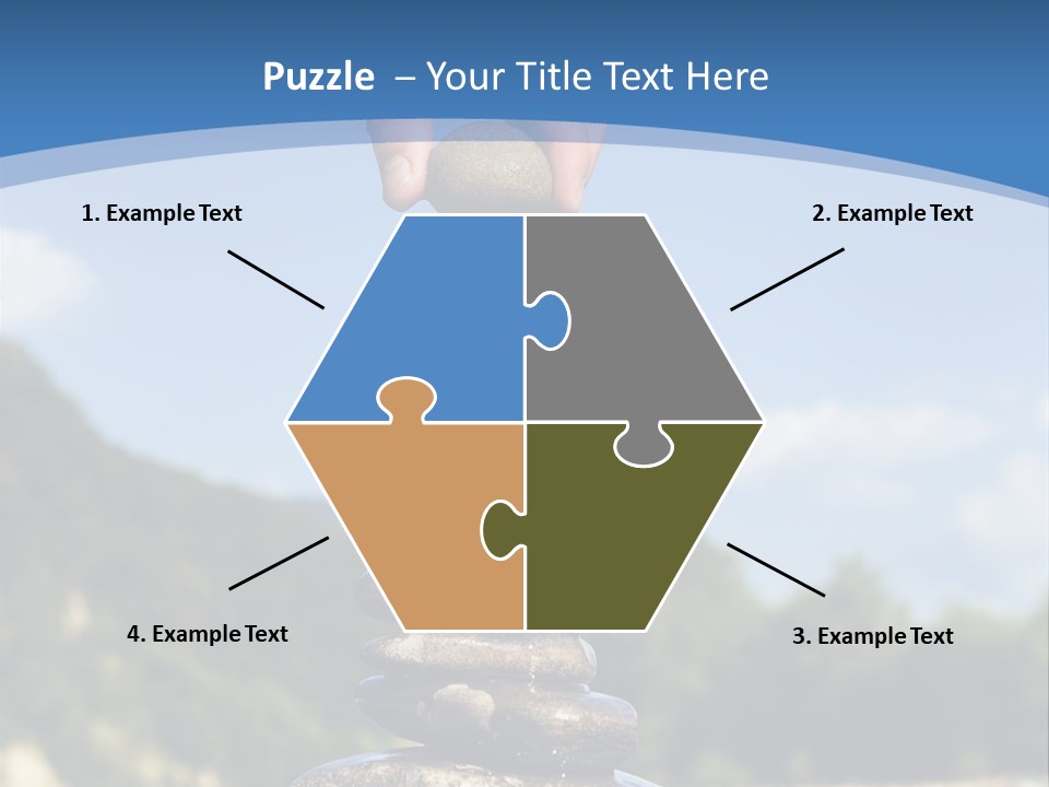 Fragility Symbol Pile PowerPoint Template