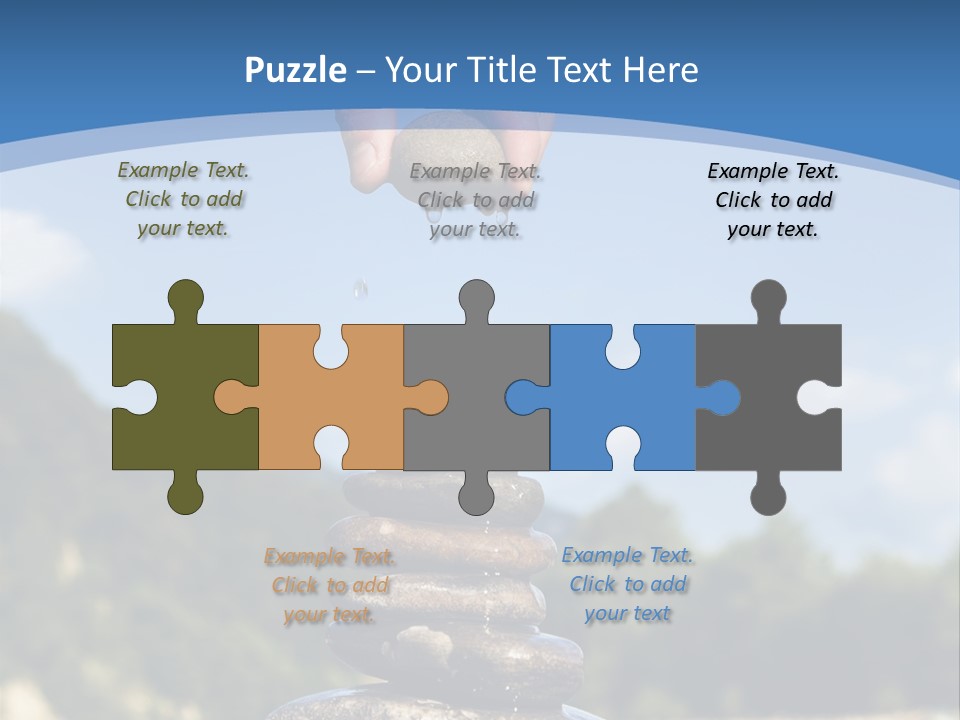 Fragility Symbol Pile PowerPoint Template