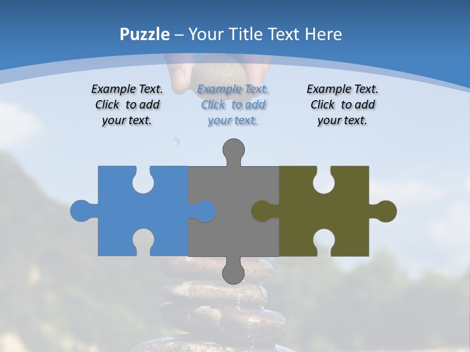 Fragility Symbol Pile PowerPoint Template