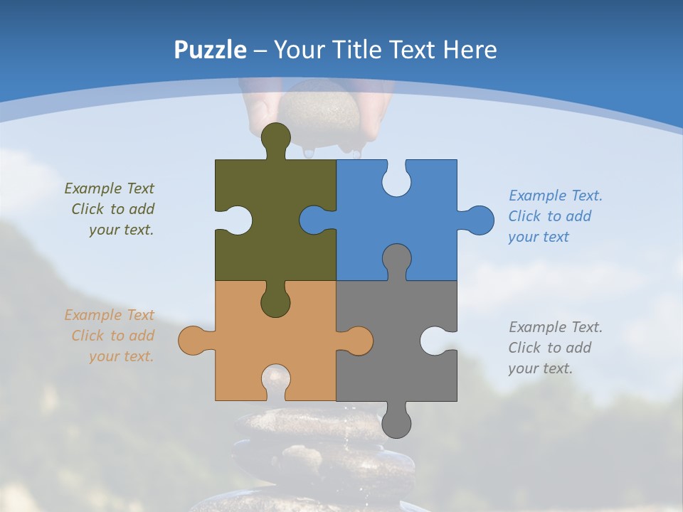 Fragility Symbol Pile PowerPoint Template