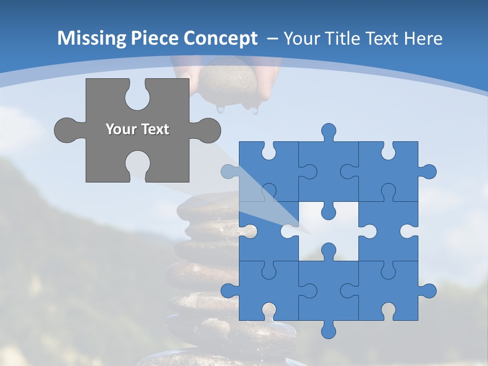 Fragility Symbol Pile PowerPoint Template