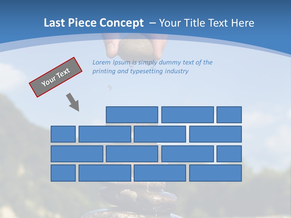 Fragility Symbol Pile PowerPoint Template