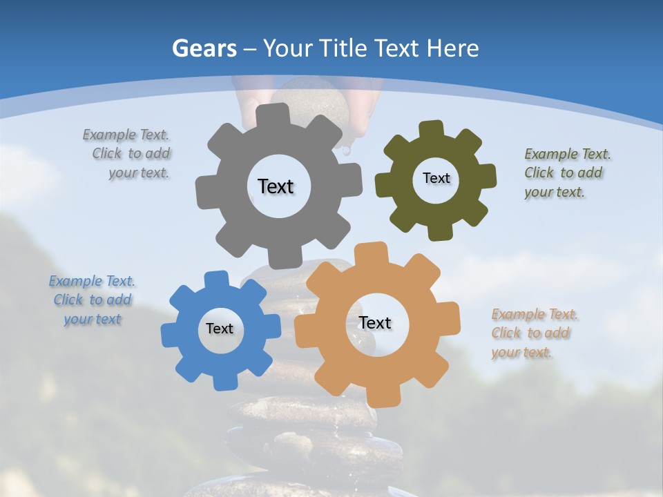 Fragility Symbol Pile PowerPoint Template