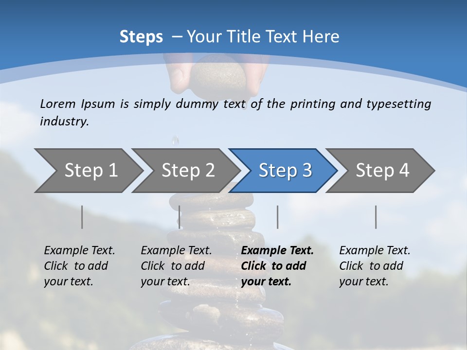 Fragility Symbol Pile PowerPoint Template