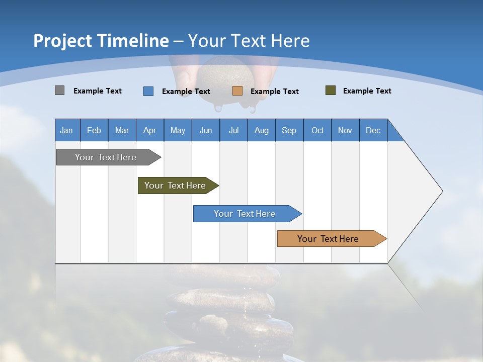 Fragility Symbol Pile PowerPoint Template