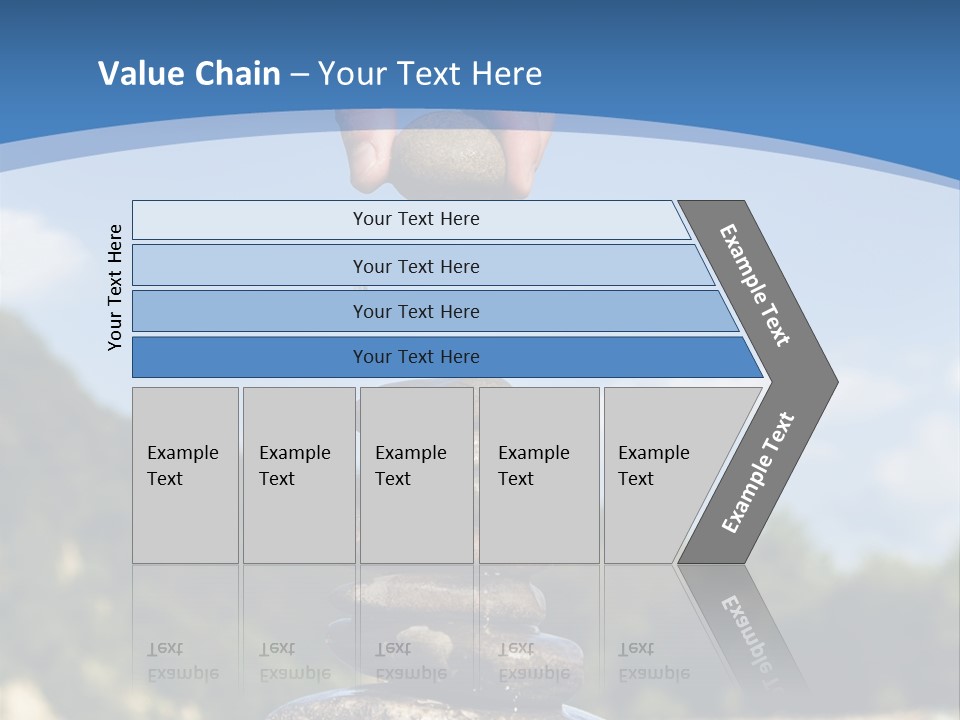 Fragility Symbol Pile PowerPoint Template