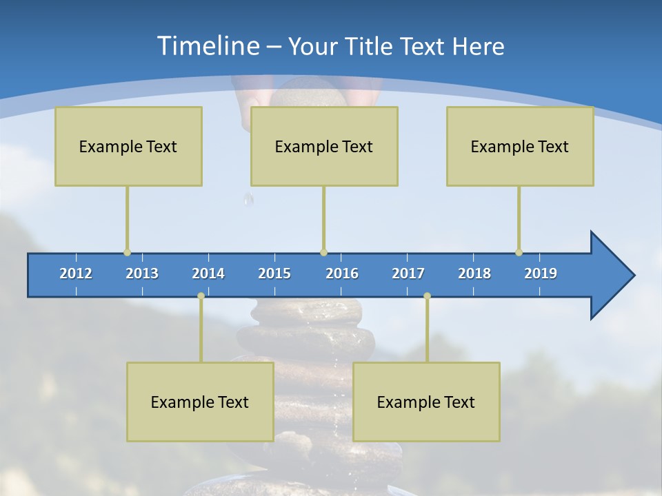 Fragility Symbol Pile PowerPoint Template