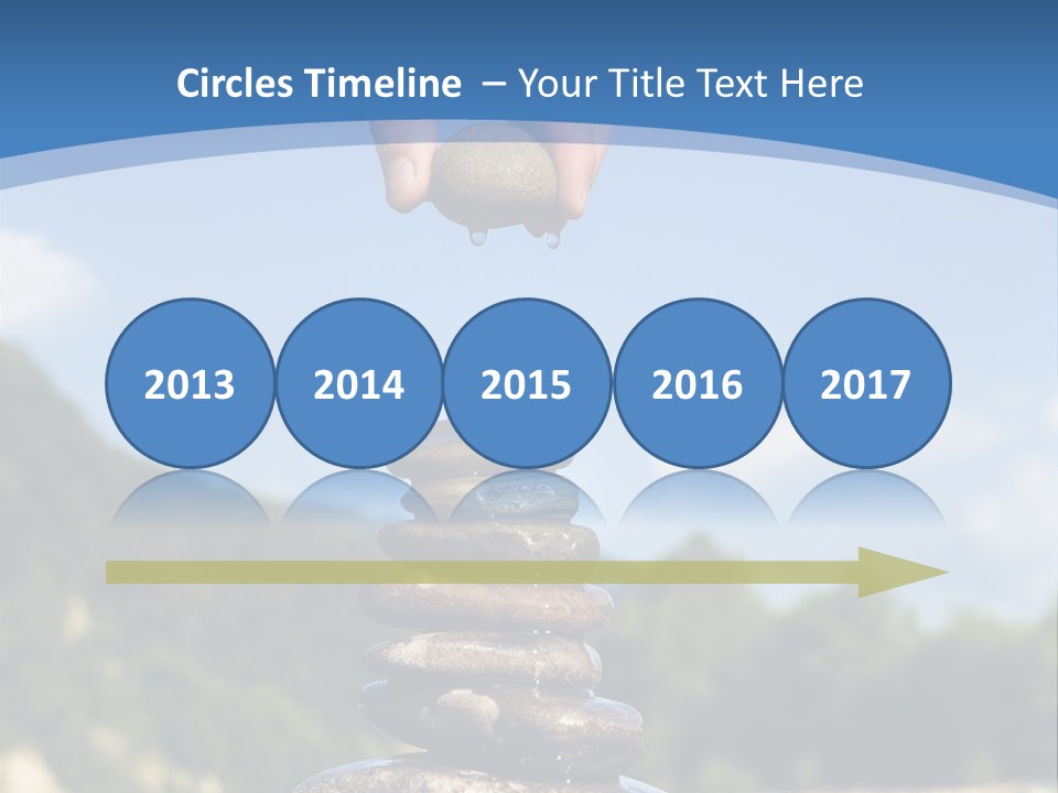 Fragility Symbol Pile PowerPoint Template