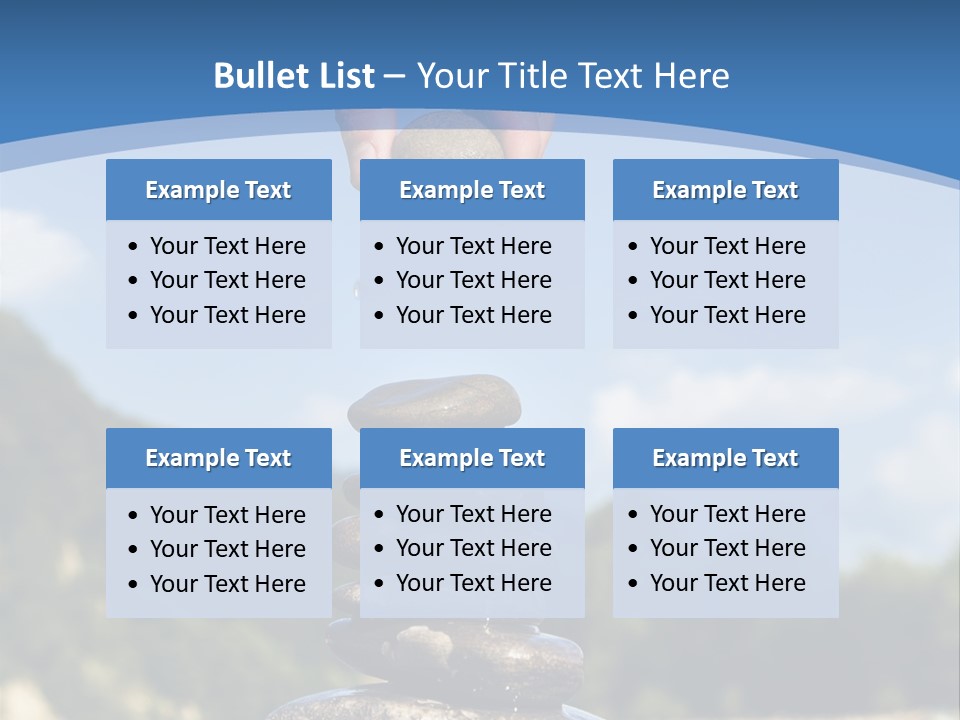 Fragility Symbol Pile PowerPoint Template