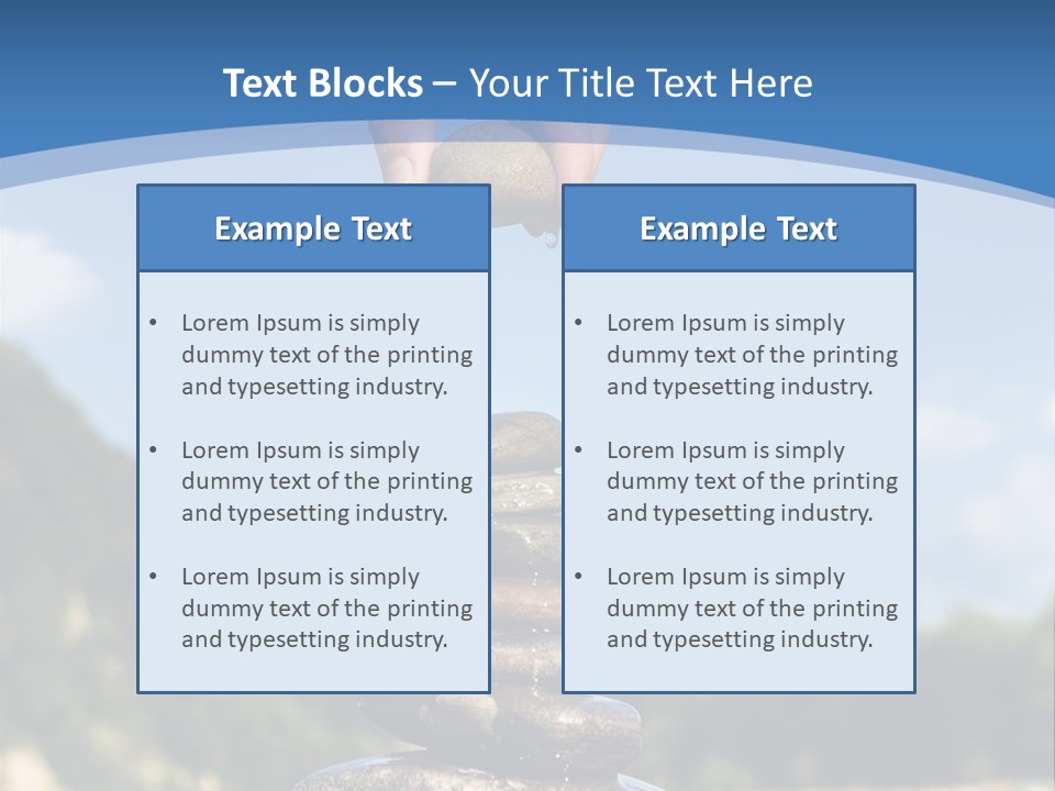 Fragility Symbol Pile PowerPoint Template